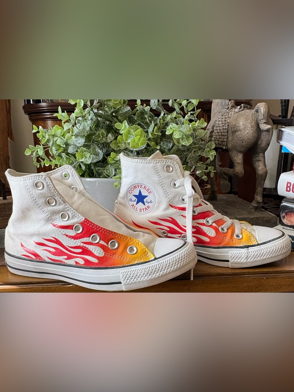 Converse Kids' All Star High Top “Flame”Sneakers — Unisex